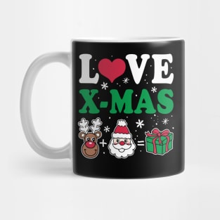 love Christmas love x mas Mug